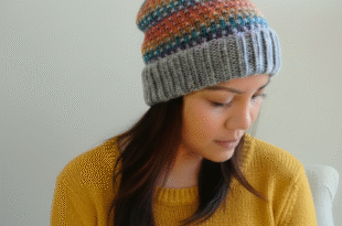 Self Striping Spectrum Beanie